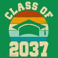 Class Of 2037 Kindergarten Graduation Retro Mesh Reversible Basketball Jersey Tank