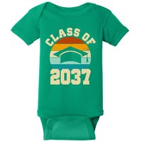 Class Of 2037 Kindergarten Graduation Retro Baby Bodysuit
