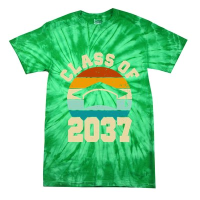 Class Of 2037 Kindergarten Graduation Retro Tie-Dye T-Shirt
