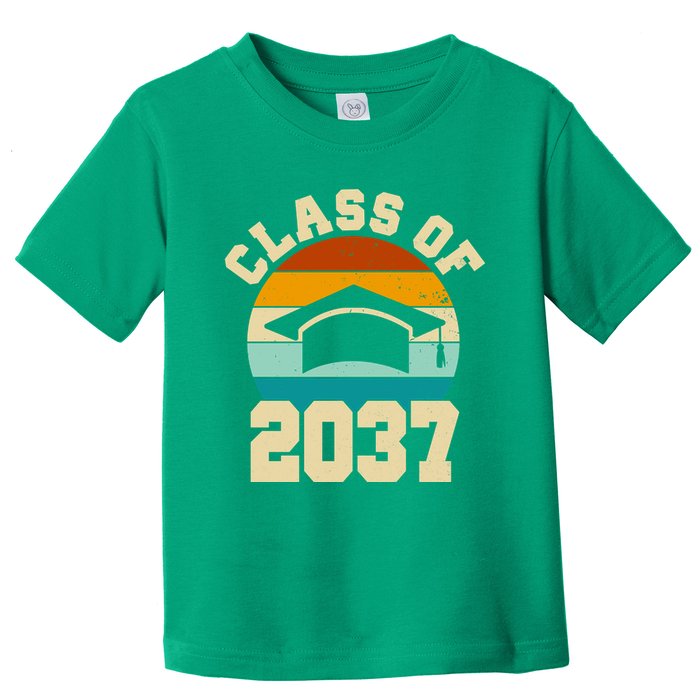 Class Of 2037 Kindergarten Graduation Retro Toddler T-Shirt