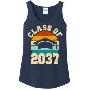 Class Of 2037 Kindergarten Graduation Retro Ladies Essential Tank