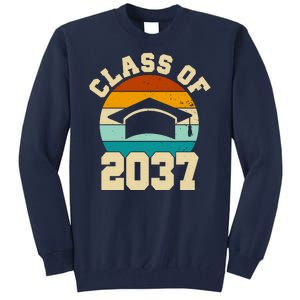 Class Of 2037 Kindergarten Graduation Retro Tall Sweatshirt