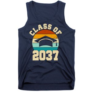 Class Of 2037 Kindergarten Graduation Retro Tank Top