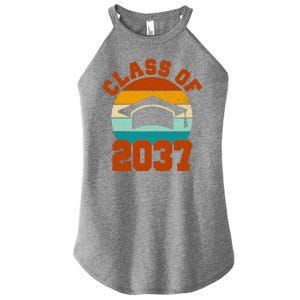 Class Of 2037 Kindergarten Graduation Retro Women's Perfect Tri Rocker Tank