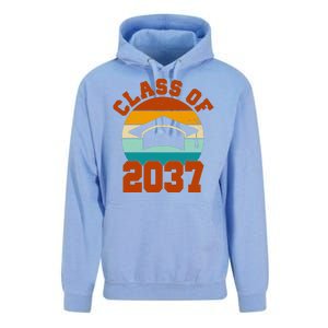 Class Of 2037 Kindergarten Graduation Retro Unisex Surf Hoodie