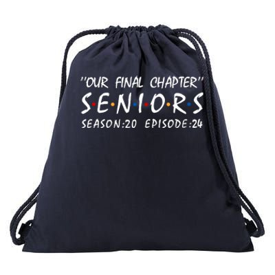 Class Of 2024 Senior Gifts Funny Seniors 2024 Drawstring Bag