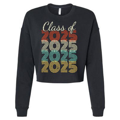 Class Of 2025 Senior 2025 Graduation Cropped Pullover Crew