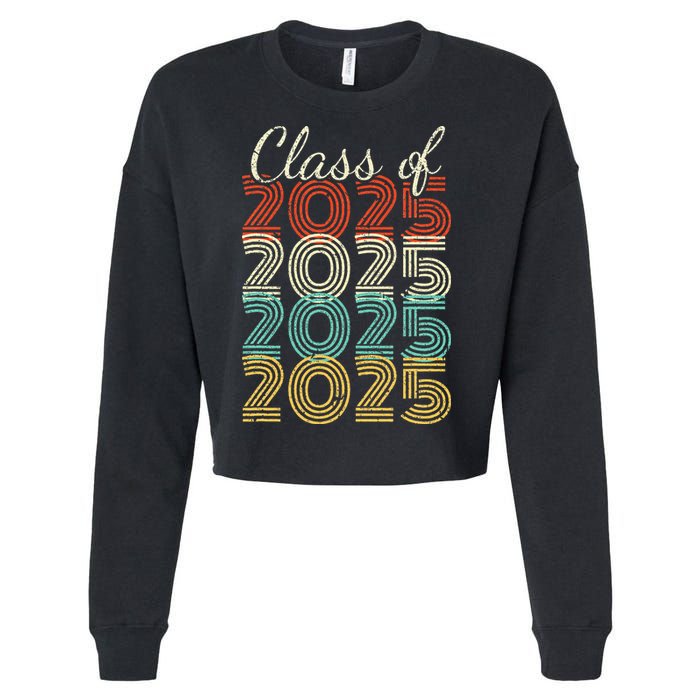 Class Of 2025 Senior 2025 Graduation Cropped Pullover Crew