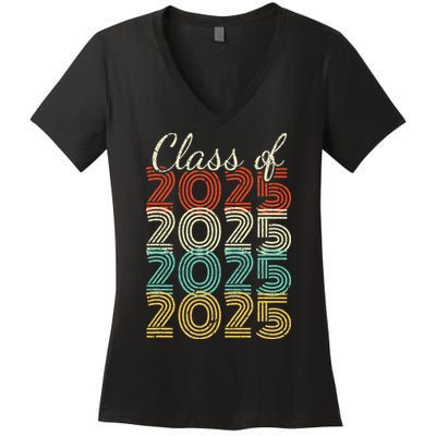 Class Of 2025 Senior 2025 Graduation Women's V-Neck T-Shirt