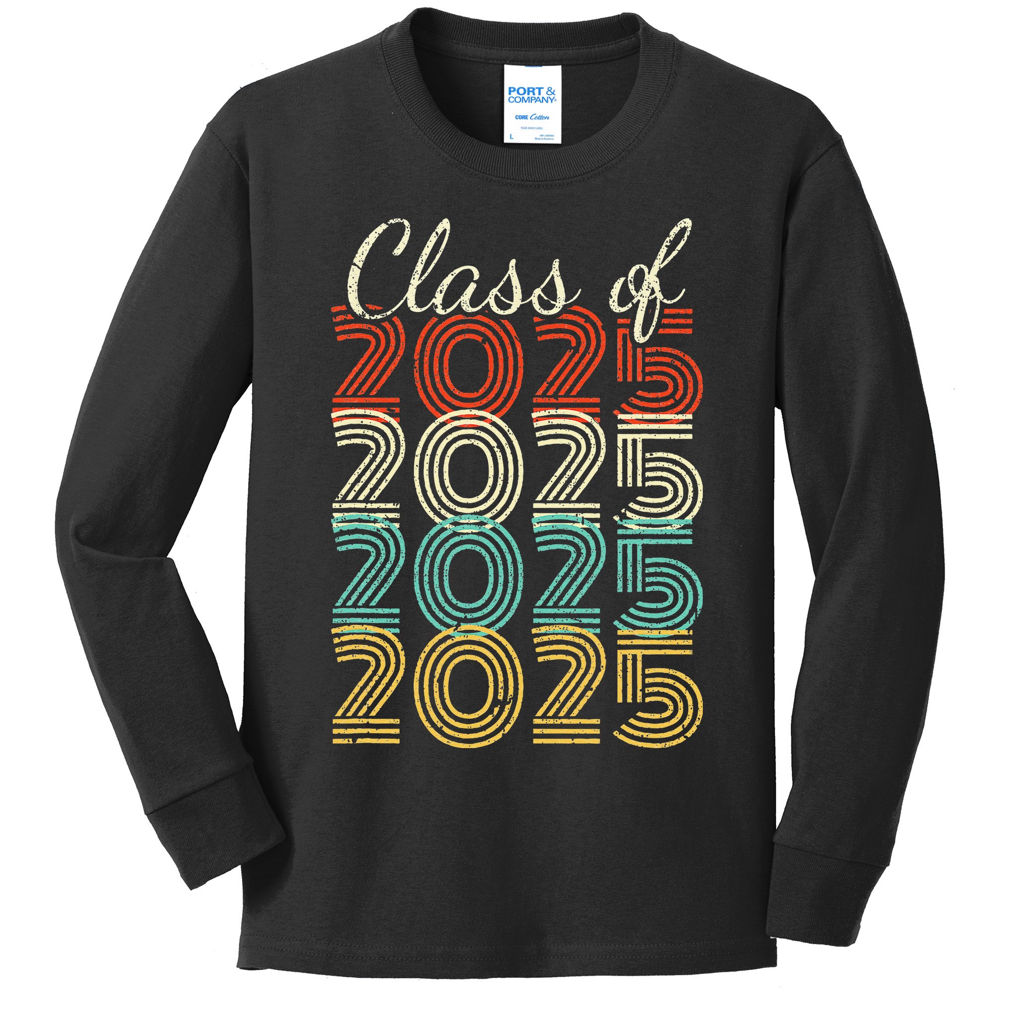 Class Of 2025 Senior 2025 Graduation Kids Long Sleeve Shirt