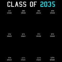Class Of 2035 Grow With Me Graduation First Day Handprints Sustainable Bucket Hat