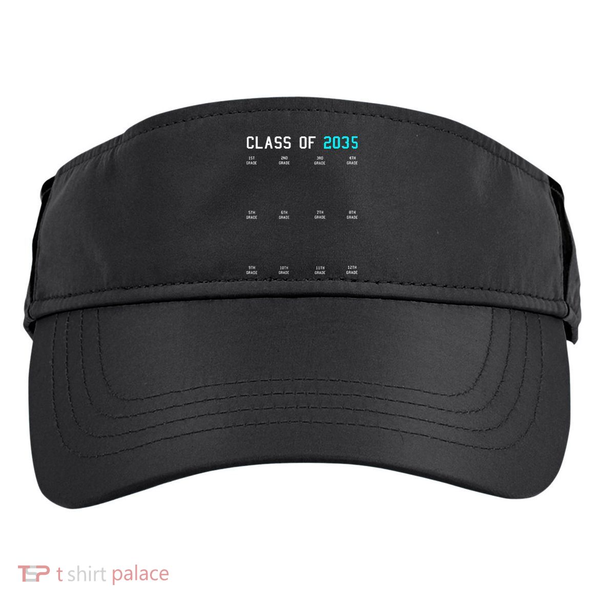 Class Of 2035 Grow With Me Graduation First Day Handprints Adult Drive Performance Visor