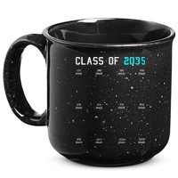 Class Of 2035 Grow With Me Graduation First Day Handprints 15oz Campfire Ceramic Mug