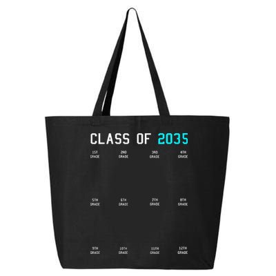 Class Of 2035 Grow With Me Graduation First Day Handprints 25L Jumbo Tote
