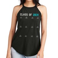 Class Of 2035 Grow With Me Graduation First Day Handprints Women's Perfect Tri Rocker Tank