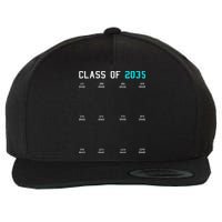Class Of 2035 Grow With Me Graduation First Day Handprints Wool Snapback Cap