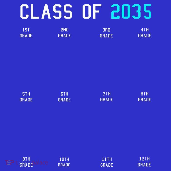 Class Of 2035 Grow With Me Graduation First Day Handprints T-Shirt