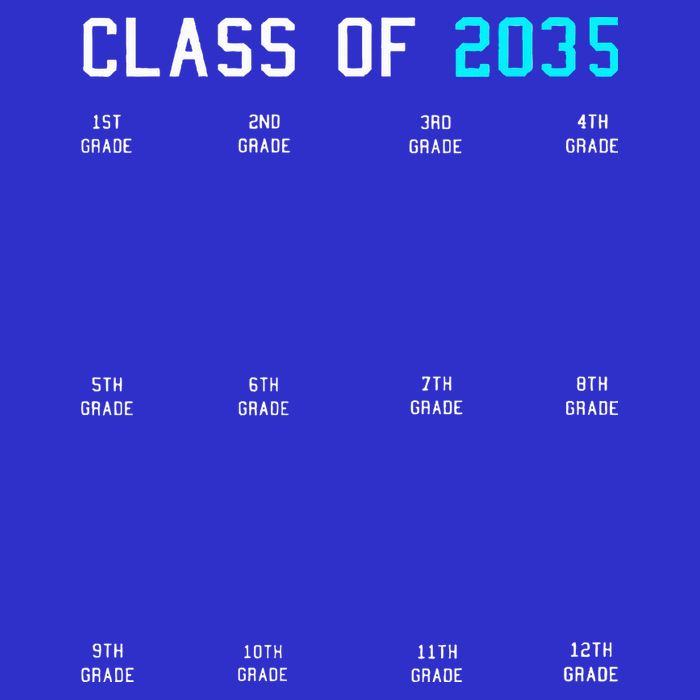 Class Of 2035 Grow With Me Graduation First Day Handprints 16 in Basic Backpack