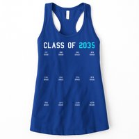 Class Of 2035 Grow With Me Graduation First Day Handprints Womens Tank Top