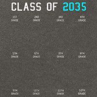 Class Of 2035 Grow With Me Graduation First Day Handprints Cotton Canvas Backpack