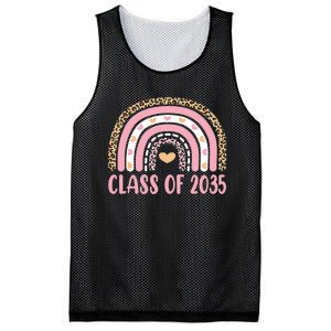 Class Of 2035 Rainbow Leopard Pre-k Grow with Me Graduation Mesh Reversible Basketball Jersey Tank