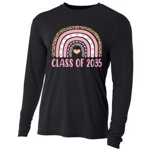 Class Of 2035 Rainbow Leopard Pre-k Grow with Me Graduation Cooling Performance Long Sleeve Crew