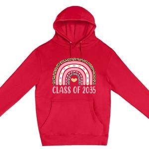 Class Of 2035 Rainbow Leopard Pre-k Grow with Me Graduation Premium Pullover Hoodie