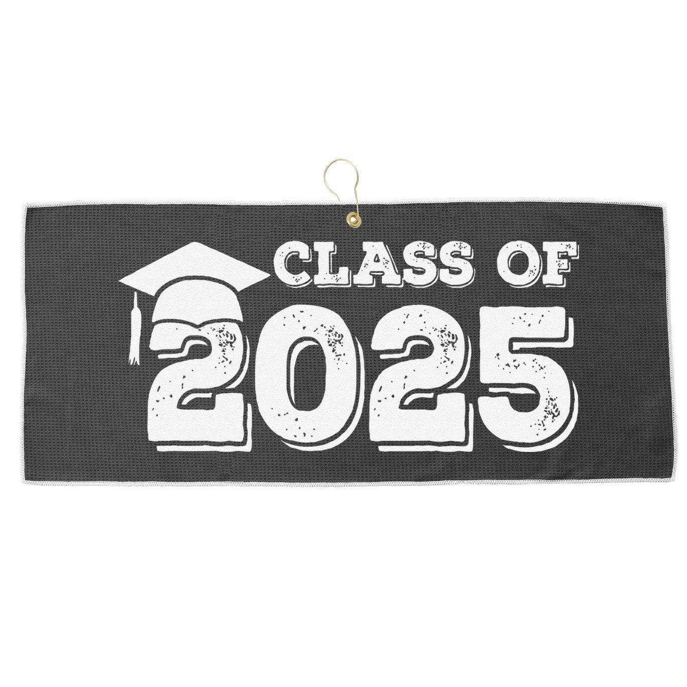Class Of 2025 Senior Graduation 2025 Large Microfiber Waffle Golf Towel
