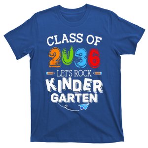 Class Of 2036 Lets Rock Kindergarten Back To School T-Shirt