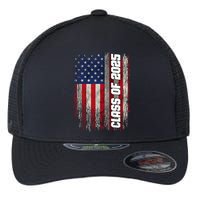 Class Of 2025 Funny Senior 2025 Usa American Flag Flexfit Unipanel Trucker Cap