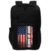 Class Of 2025 Funny Senior 2025 Usa American Flag Impact Tech Backpack