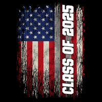 Class Of 2025 Funny Senior 2025 Usa American Flag 16 in Basic Backpack