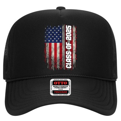 Class Of 2025 Funny Senior 2025 Usa American Flag Trucker Hat