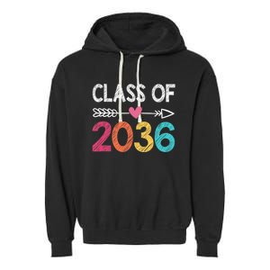 Class Of 2036 Pre-K Graduate Preschool Graduation Garment-Dyed Fleece Hoodie