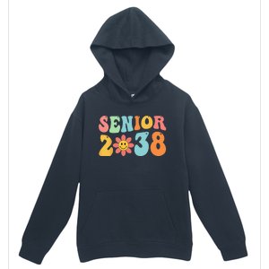 Class Of 2038 Senior 38 Graduation Last Day Of School Groovy Urban Pullover Hoodie