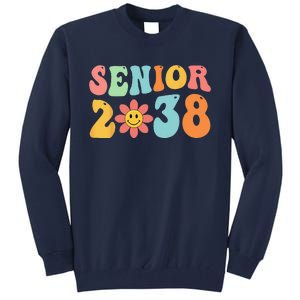 Class Of 2038 Senior 38 Graduation Last Day Of School Groovy Tall Sweatshirt