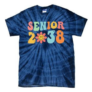 Class Of 2038 Senior 38 Graduation Last Day Of School Groovy Tie-Dye T-Shirt