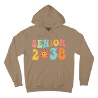 Class Of 2038 Senior 38 Graduation Last Day Of School Groovy Hoodie