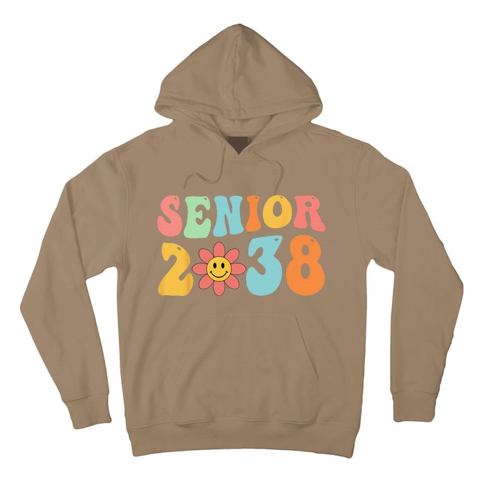 Class Of 2038 Senior 38 Graduation Last Day Of School Groovy Hoodie