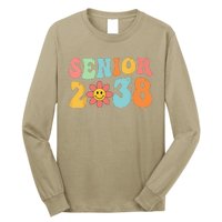 Class Of 2038 Senior 38 Graduation Last Day Of School Groovy Long Sleeve Shirt