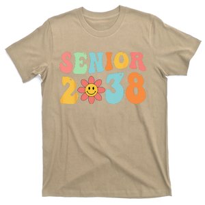 Class Of 2038 Senior 38 Graduation Last Day Of School Groovy T-Shirt