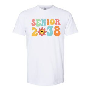 Class Of 2038 Senior 38 Graduation Last Day Of School Groovy Softstyle CVC T-Shirt