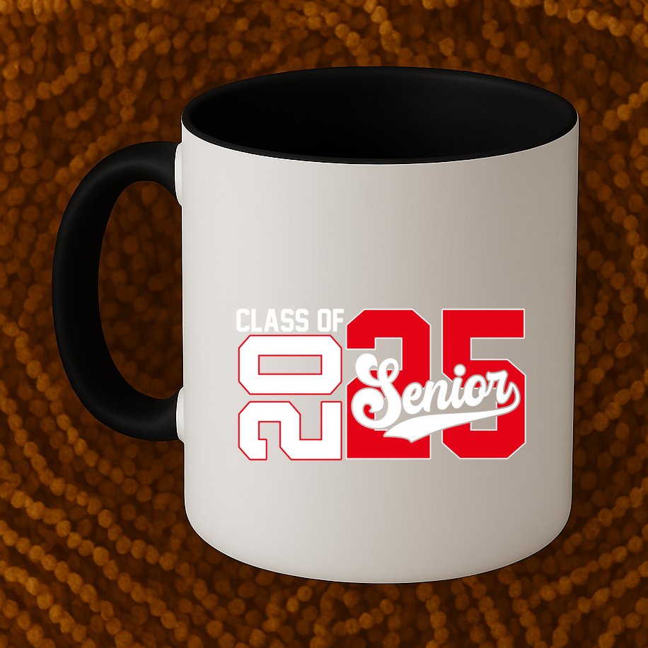 Class Of 2025 Senior Graduation 2025 Back To School Red Gift Mug