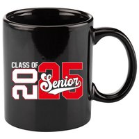 Class Of 2025 Senior Graduation 2025 Back To School Red Gift 11oz C Handle Ceramic Mug