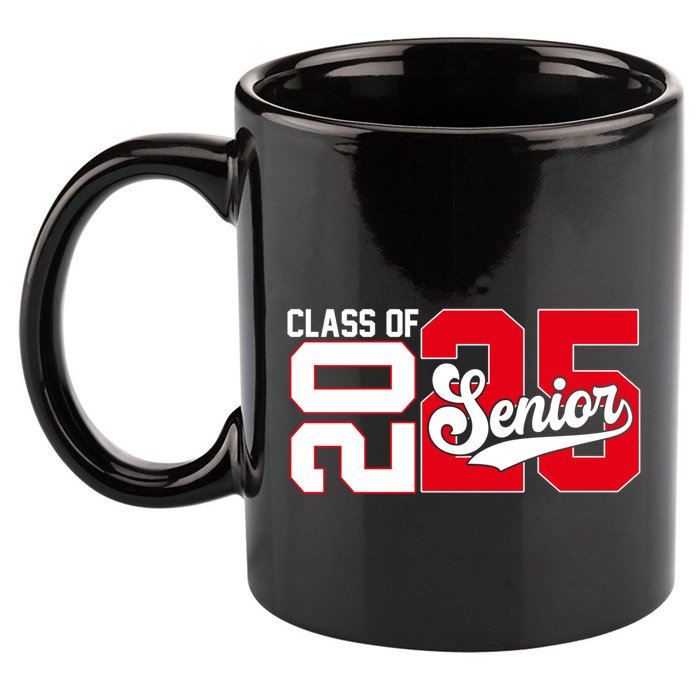 Class Of 2025 Senior Graduation 2025 Back To School Red Gift 11oz C Handle Ceramic Mug