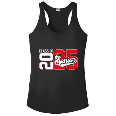 Class Of 2025 Senior Graduation 2025 Back To School Red Gift Ladies PosiCharge Competitor Racerback Tank