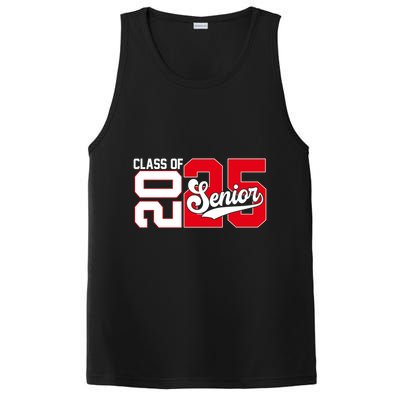 Class Of 2025 Senior Graduation 2025 Back To School Red Gift PosiCharge Competitor Tank