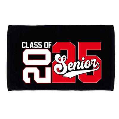 Class Of 2025 Senior Graduation 2025 Back To School Red Gift Microfiber Hand Towel