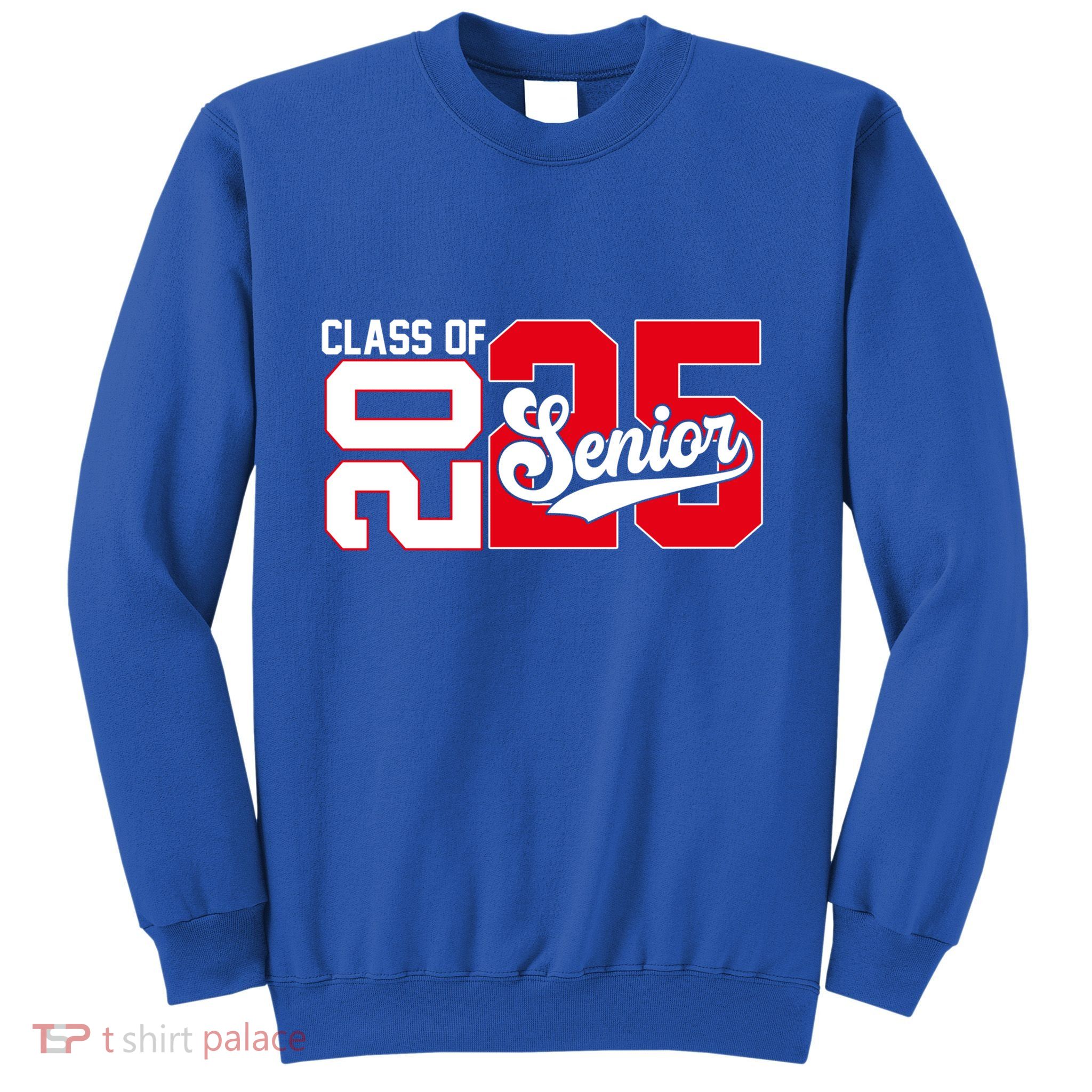 Class Of 2025 Senior Graduation 2025 Back To School Red Gift Sweatshirt