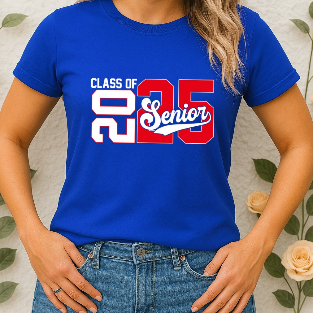 Class Of 2025 Senior Graduation 2025 Back To School Red Gift Womens T-Shirt